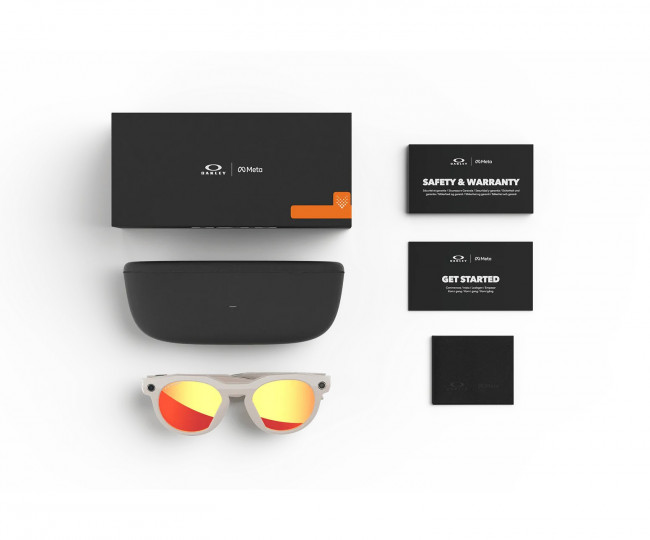 Смарт-очки Oakley Meta HSTN Warm Grey Lens color: Prizm™ Ruby